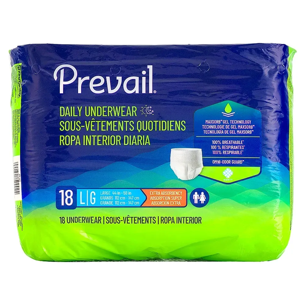 Ropa Interior Desechable Prevail Grande 18 Unidades