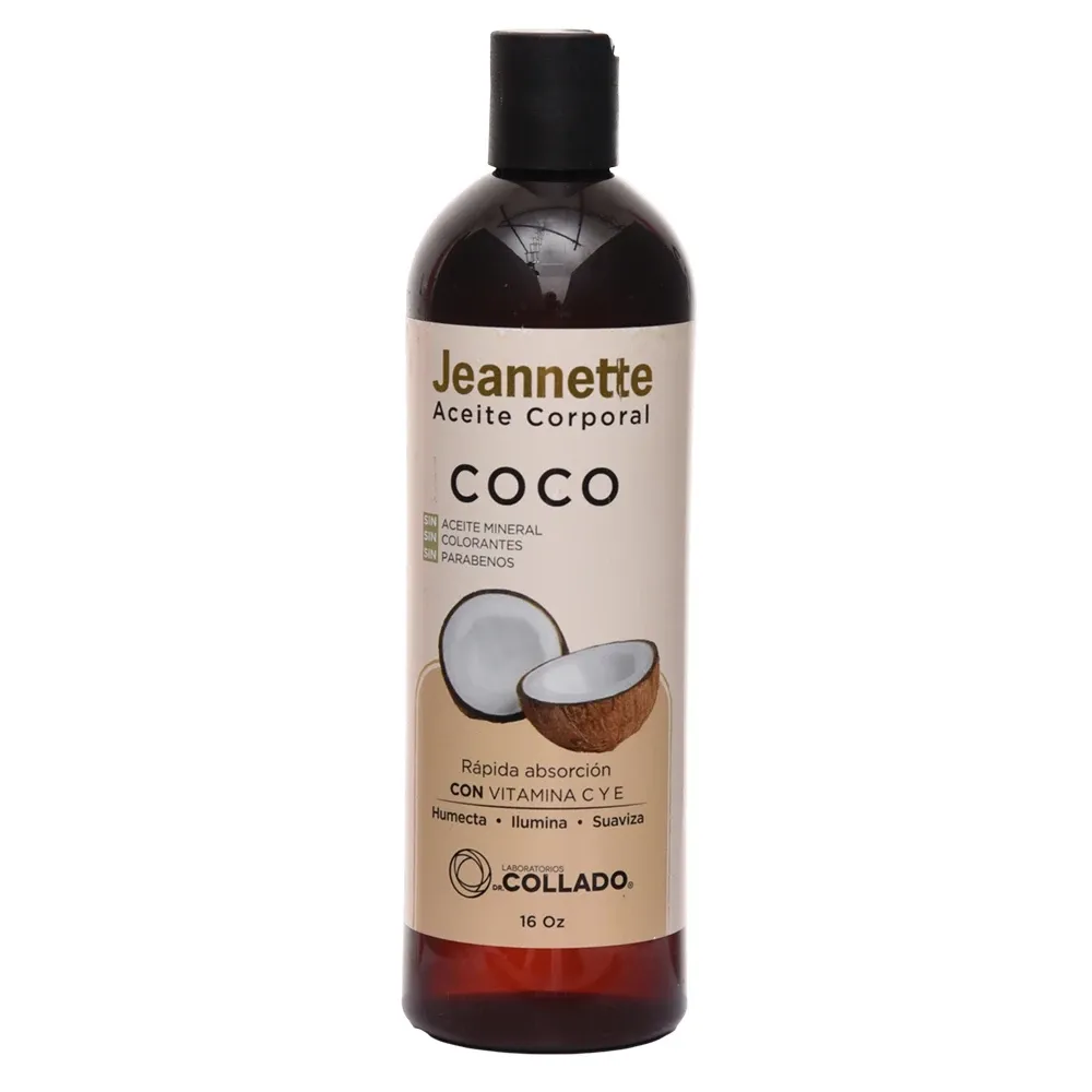 Aceite Corporal Jeannette Coco 16 Oz